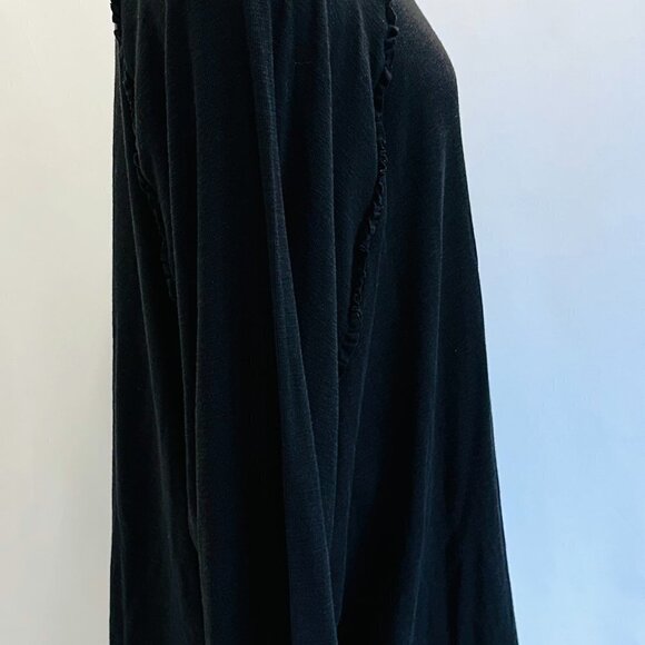 NWT LAUREN CONRAD Women Long Sleeve Pullover Round Neck Black Shirt Plus Size 4X - Picture 6 of 14